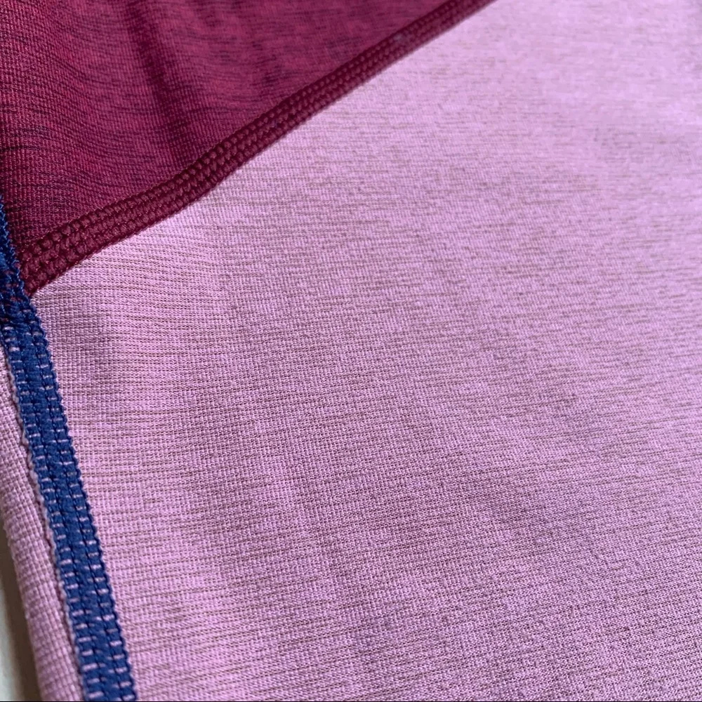 Outdoor Voices Large Color Block Leggings Pink Red Blue Colorblock - Picture 9 of 9